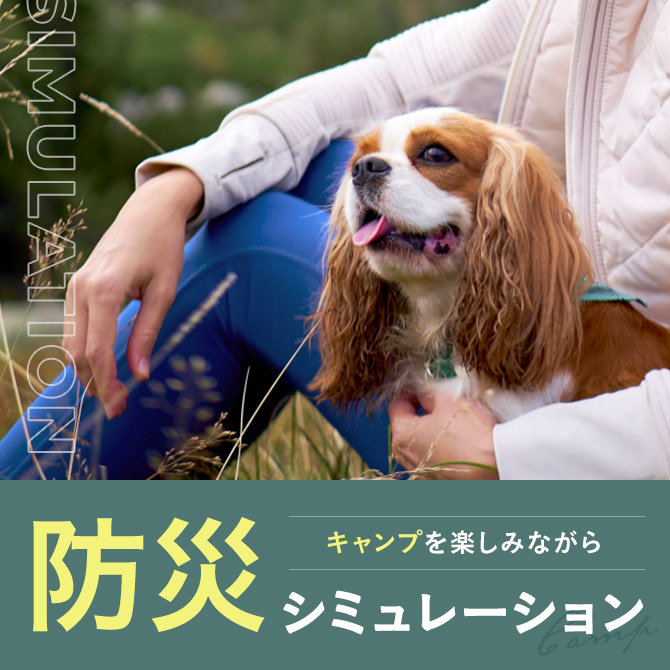 【キャンプで学ぶ防災】キャンプで愛犬と楽しく遊びながら防災シミュレーションをしよう！