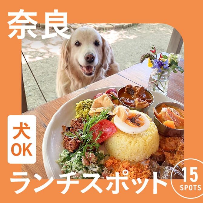 【奈良の犬連れでランチができるカフェ15選】ペット可・店内犬同伴ランチOKカフェ一覧
