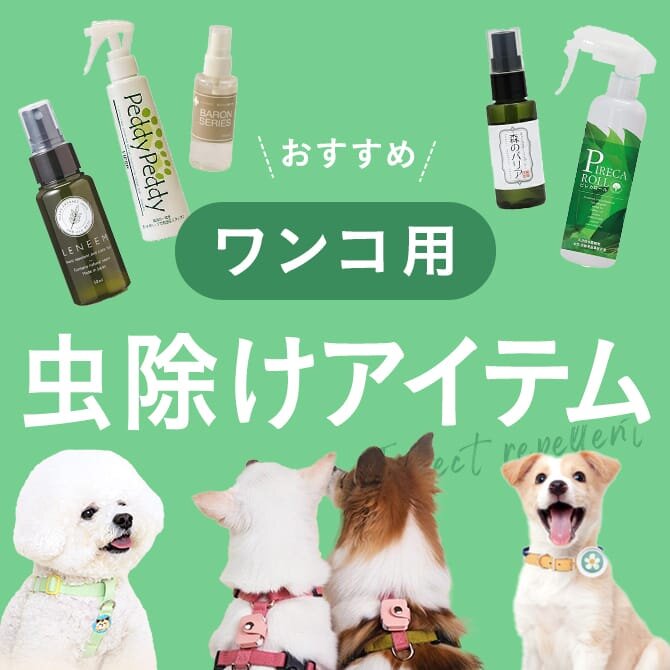 安心して使える犬用虫除けアイテム特集