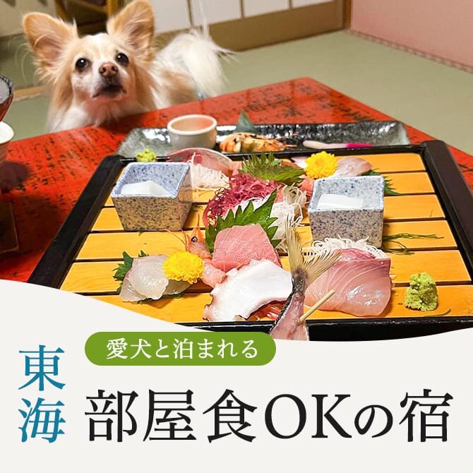 【東海のペットと部屋食ができる宿】愛犬と部屋食OKの犬と泊まれる宿