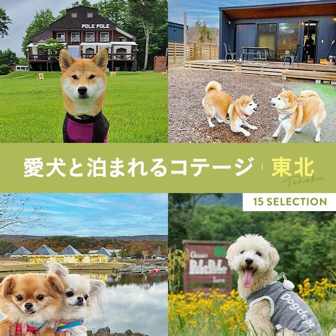 【東北の犬と泊まれるコテージ15選】東北のペットと泊まれるコテージ。ドッグラン付きも！