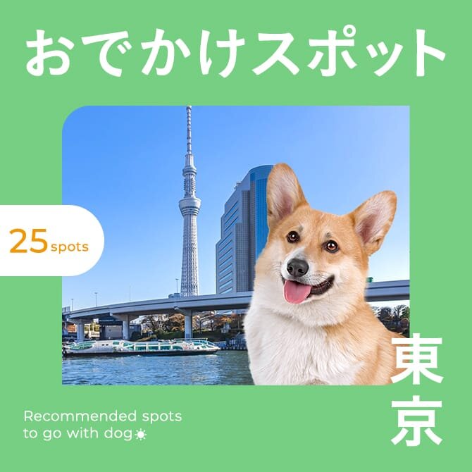【東京 犬といけるお出かけスポット25選】東京都内のペット同伴可・犬連れOKの施設・観光スポット
