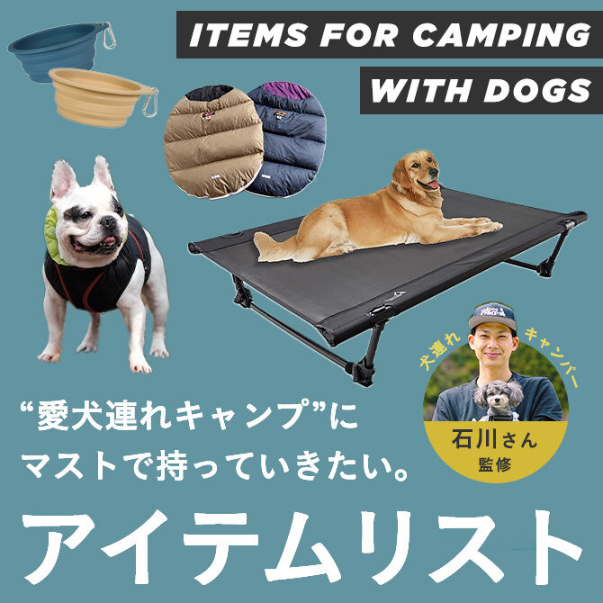 【愛犬キャンプ】犬キャンプグッズ何が必要？石川さんに聞く！愛犬連れキャンプマストアイテム
