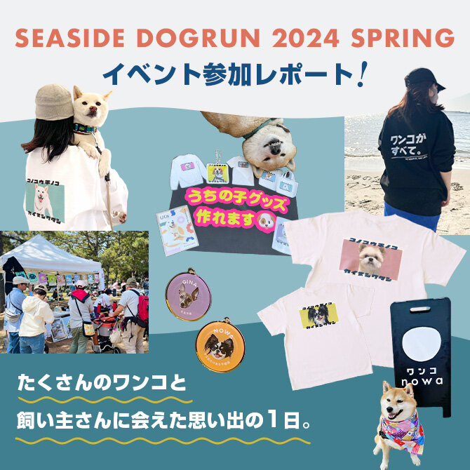 【SEASIDE DOGRUN 2024 SPRING】ワンコnowaイベントレポート！