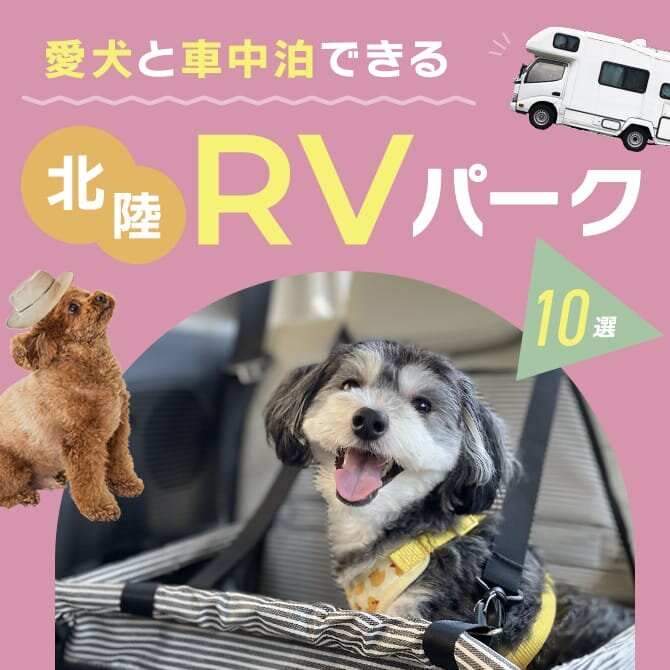 【愛犬と車中泊できるRVパーク】北陸で車中泊できるおすすめRVパーク10選