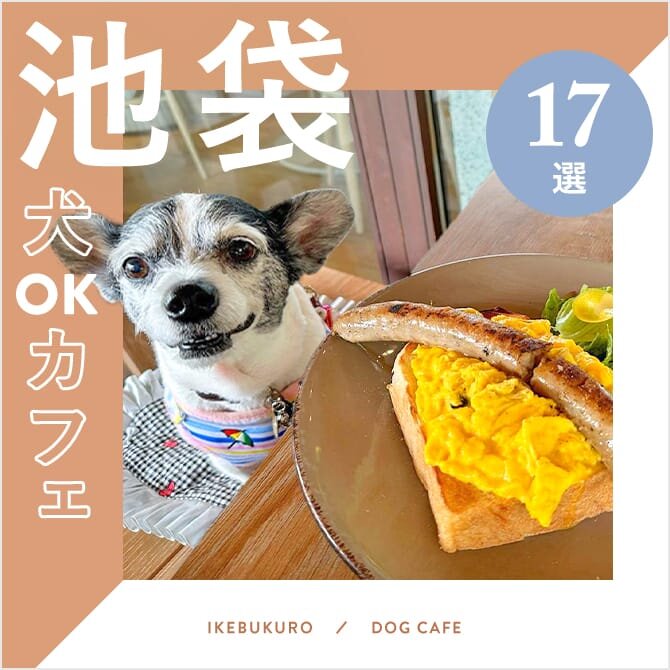 【池袋ドッグカフェ17選】池袋エリアで犬同伴OKなカフェとレストラン