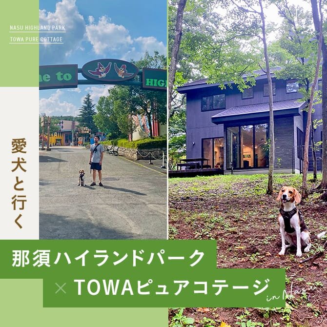  愛犬と楽しむ那須ハイランドパーク＆TOWAピュアコテージ