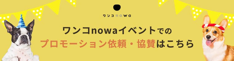 ワンコnowaイベントでのプロモーション依頼・協賛はこちらから