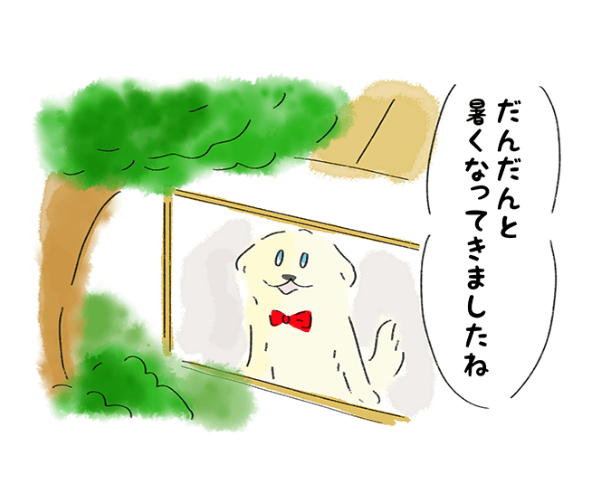 「だんだんと暑くなってきましたね」