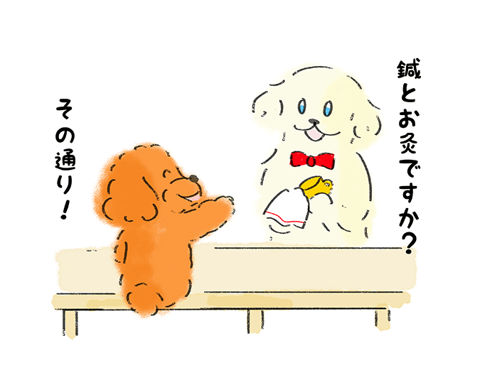 「鍼とお灸ですか？」「その通り！」