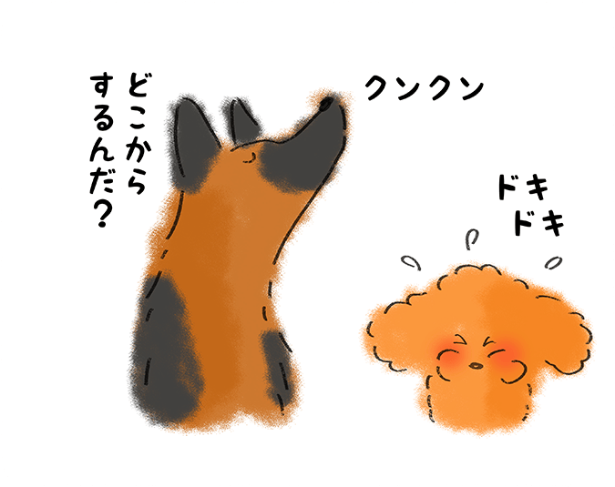 クンクン「どこからするんだ？」ドキドキ