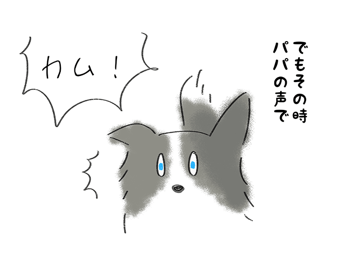 「でもその時パパの声で」「カム！」