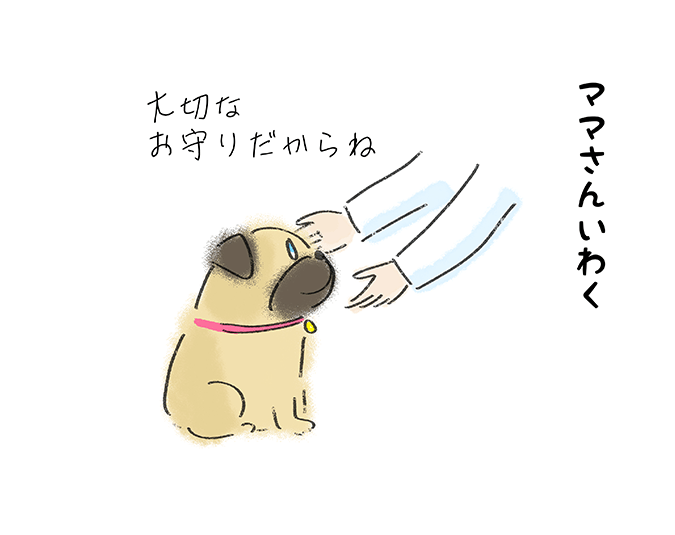 ママさんいわく「大切なお守りだからね」
