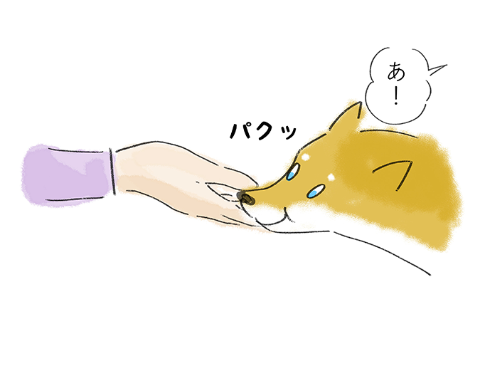 パクッ『あ！』