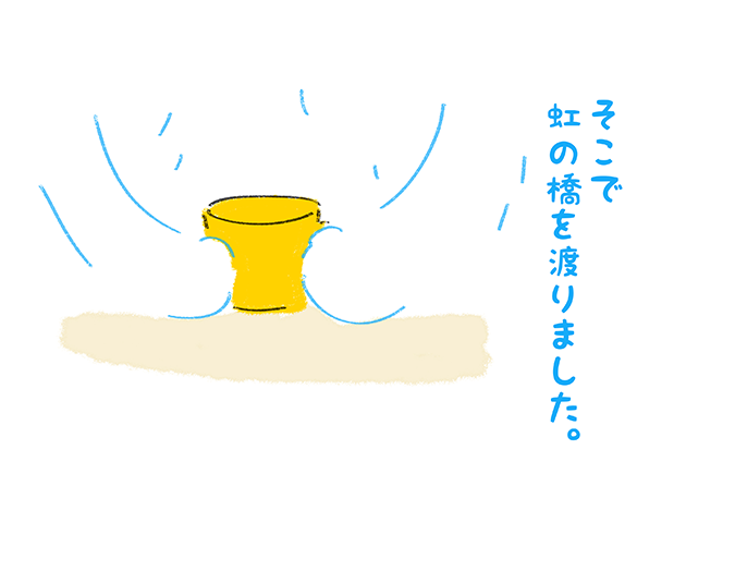 『そこで虹の橋を渡りました。』
