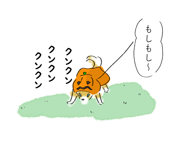「もしもし〜」クンクン　クンクン　クンクン