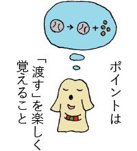 ポイントは「渡す」を楽しく覚えること