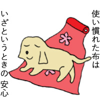 使いられた布はいざというときの安心