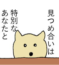 見つめ合いは特別なあなたと