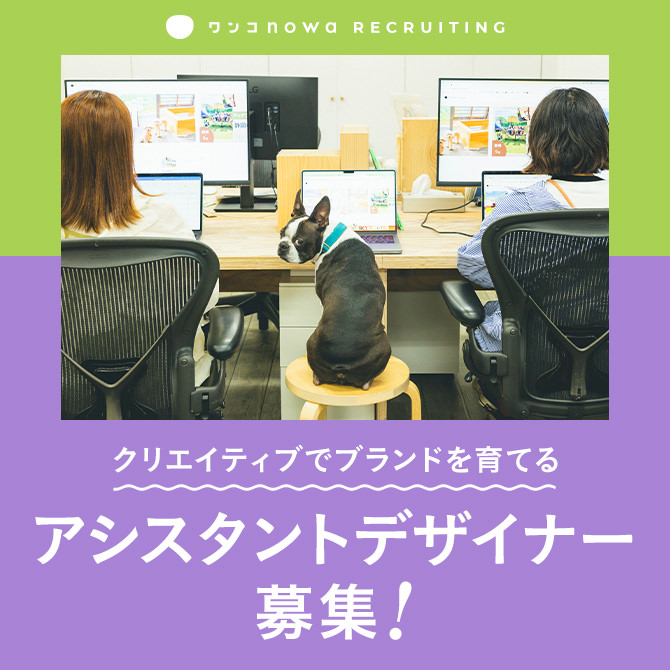 クリエイティブでブランドを育てる アシスタントデザイナー募集！